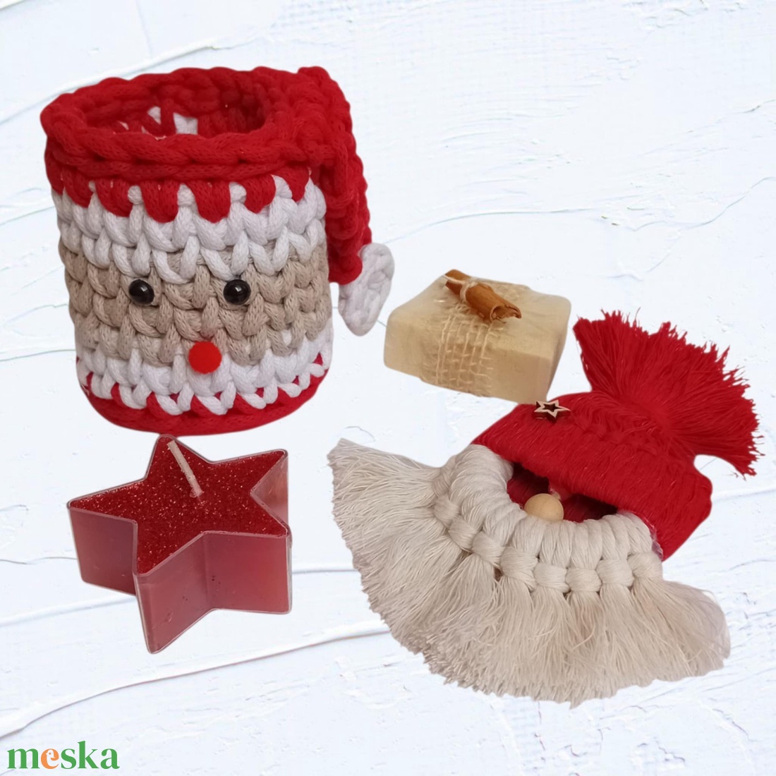 Télapó karácsonyi ajándékszett - otthon & életmód - tárolás & rendszerezés - tárolókosár - Meska.hu