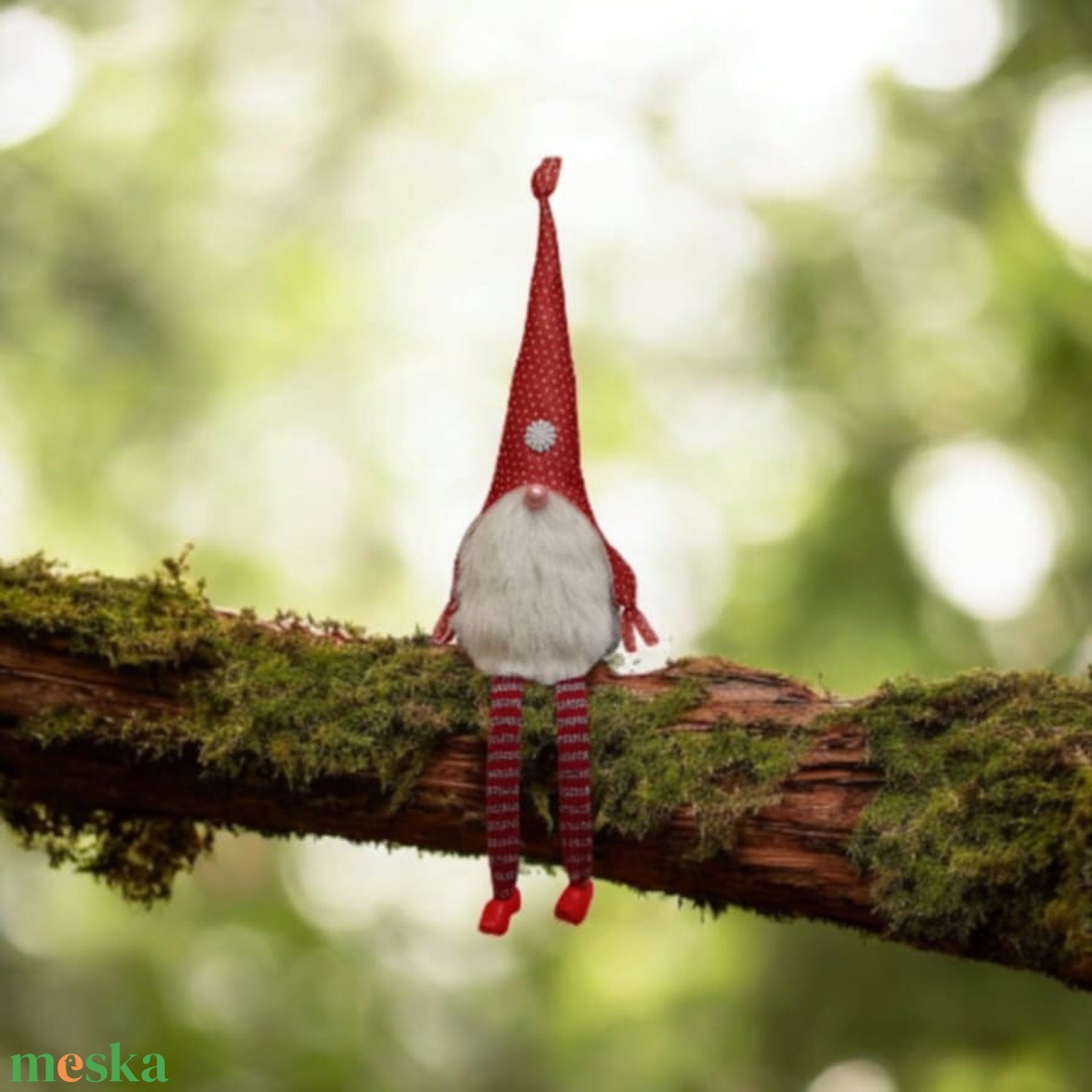 Karácsonyi manó lógó lábú - karácsony - karácsonyi lakásdekoráció - karácsonyi manók, figurák - Meska.hu