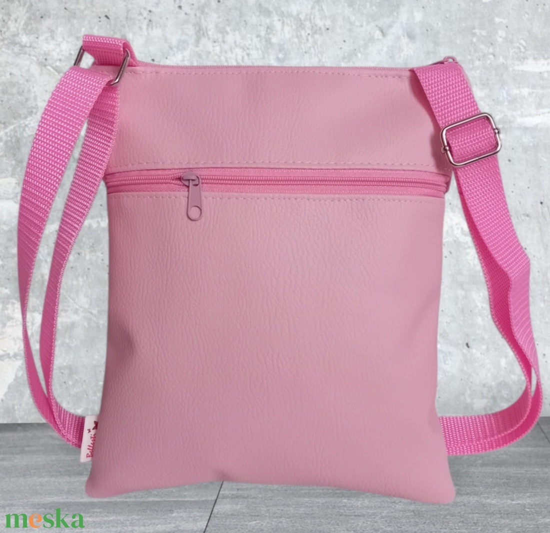 2in1 válltáska oldaltáska levendula mintás rózsaszín 20x23 cm - táska & tok - kézitáska & válltáska - vállon átvethető táska - Meska.hu