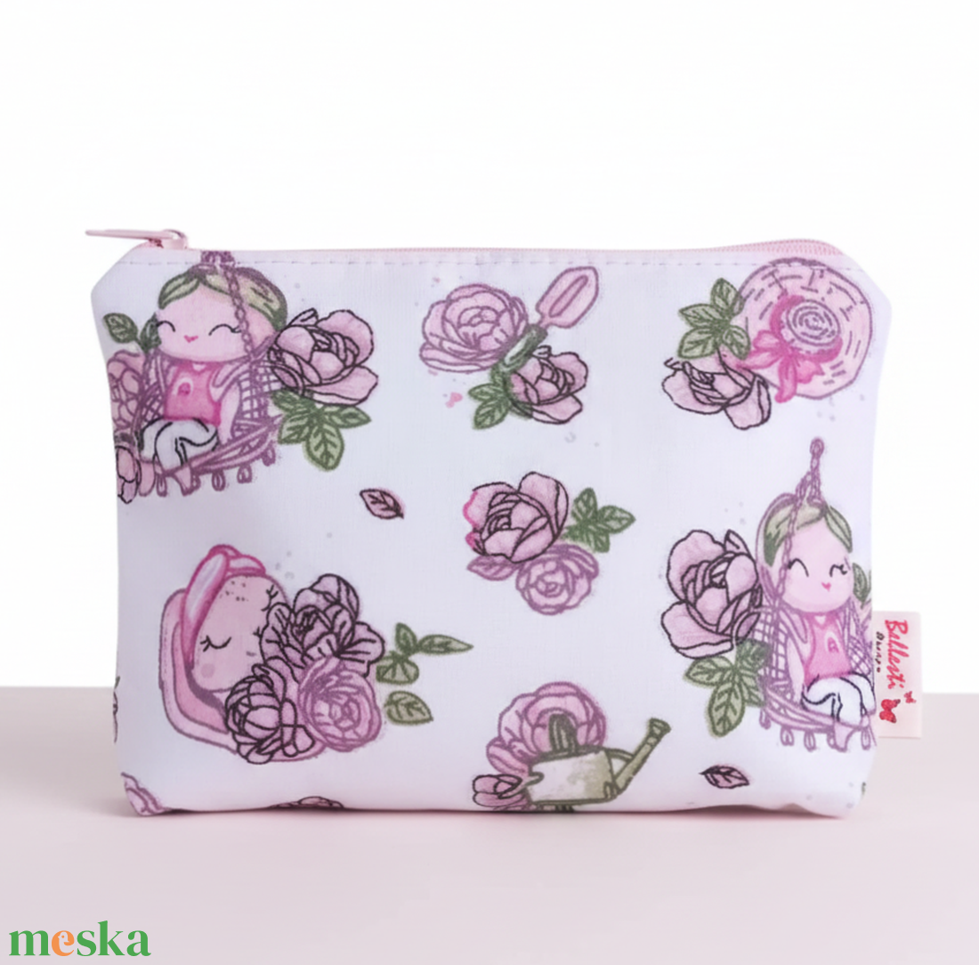 Gyerek pénztárca mütyürtartó textil nyuszi mintás 16x12 cm - táska & tok - pénztárca & más tok - pénztárca - gyerek pénztárca - Meska.hu