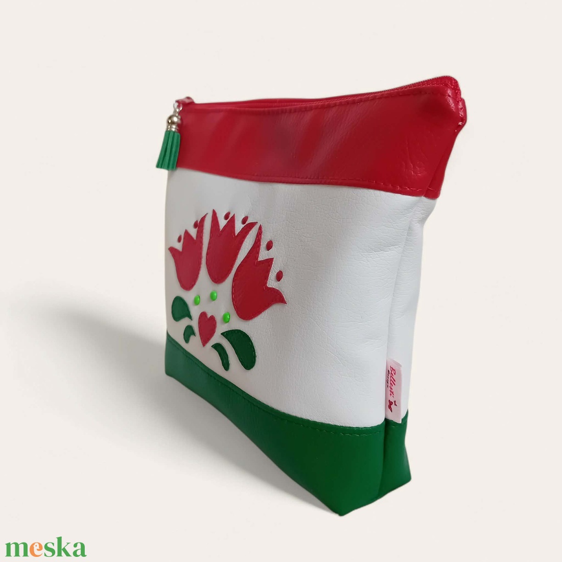 Neszesszer univerzális bármitartó tulipán párta mintás 23x19 cm - táska & tok - neszesszer - Meska.hu