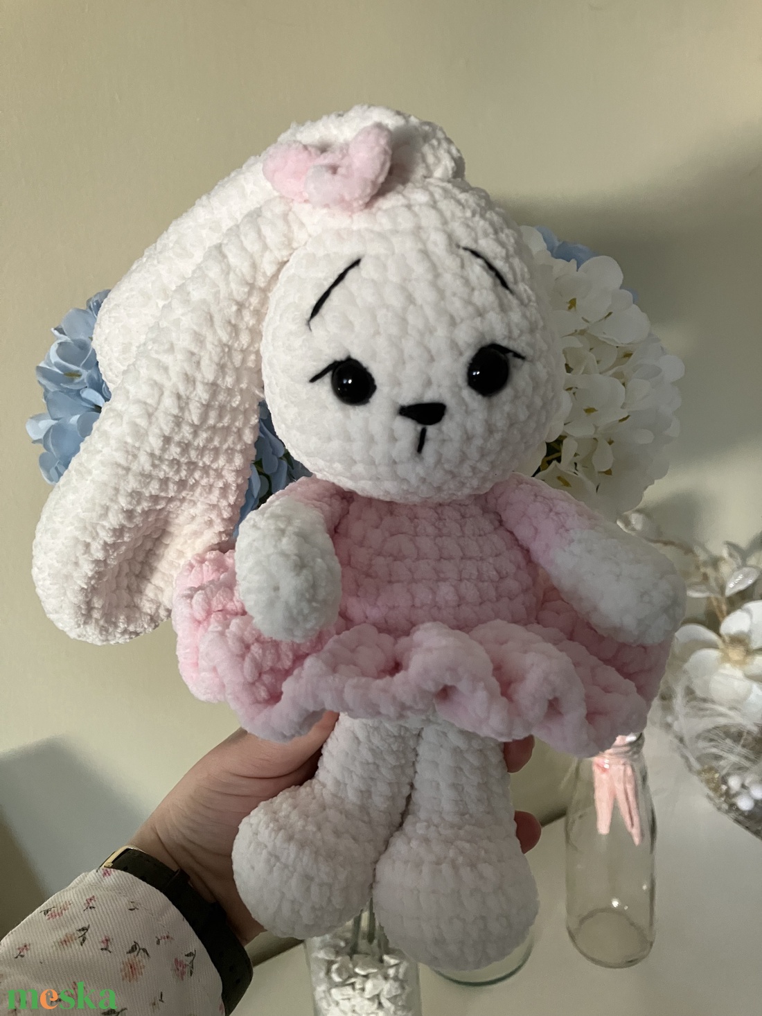 Horgolt, amigurumi zsenilia nyuszi  - játék & sport - plüssállat & játékfigura - nyuszi - Meska.hu