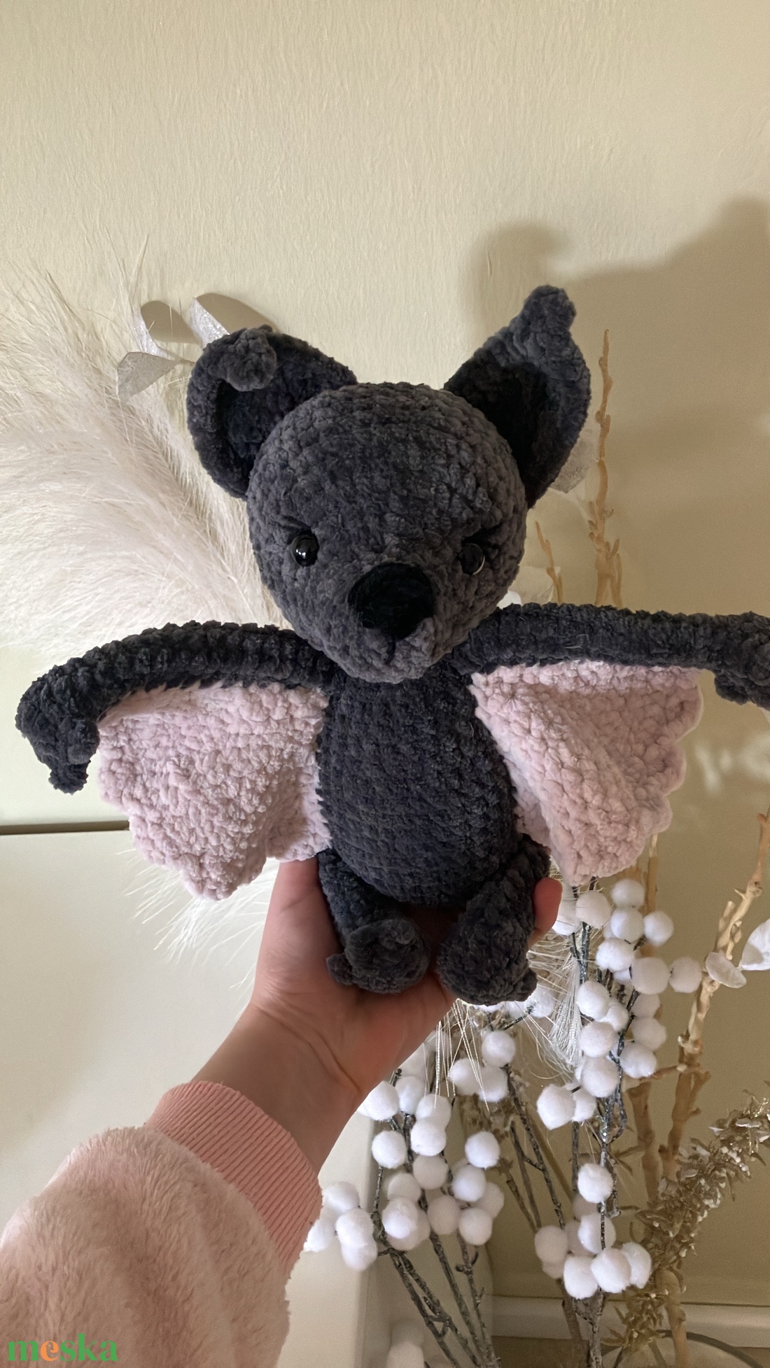 Zsenília amigurumi denevér  - játék & sport - plüssállat & játékfigura - más figura - Meska.hu