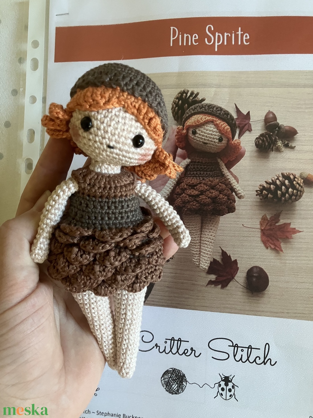 Horgolt ősz baba  -  - Meska.hu