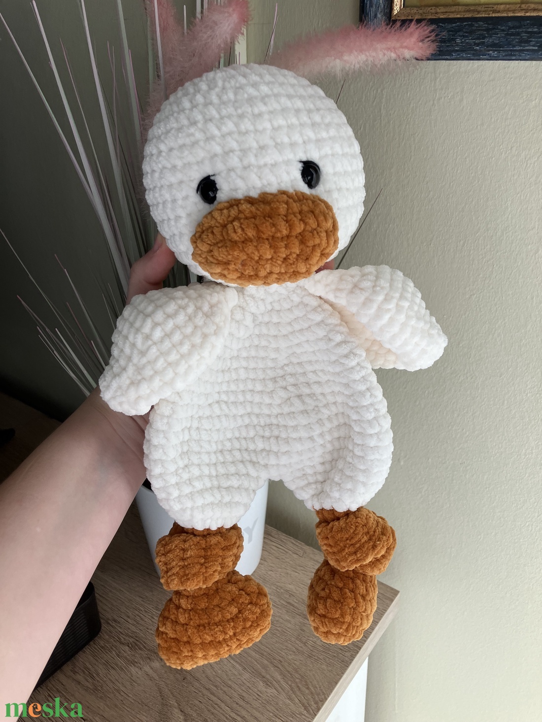 Zsenília horgolt kacsa szundipajti - játék & sport - plüssállat & játékfigura - madár - Meska.hu