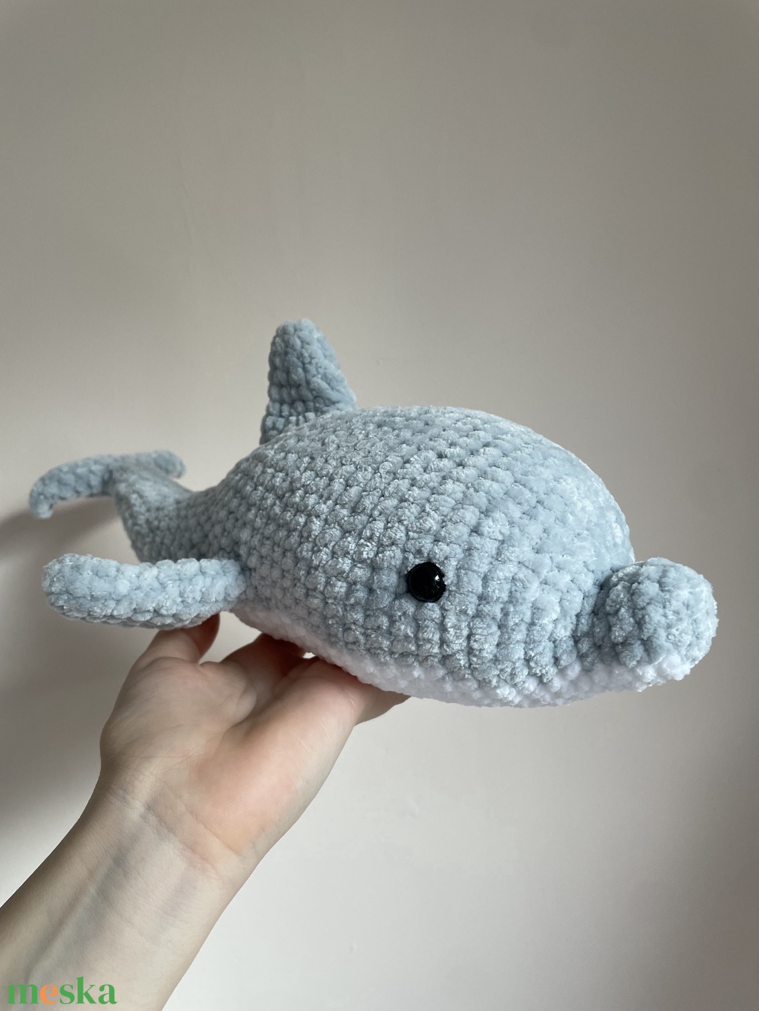 Zsenília amigurumi delfin  - játék & sport - plüssállat & játékfigura - delfin, bálna - Meska.hu