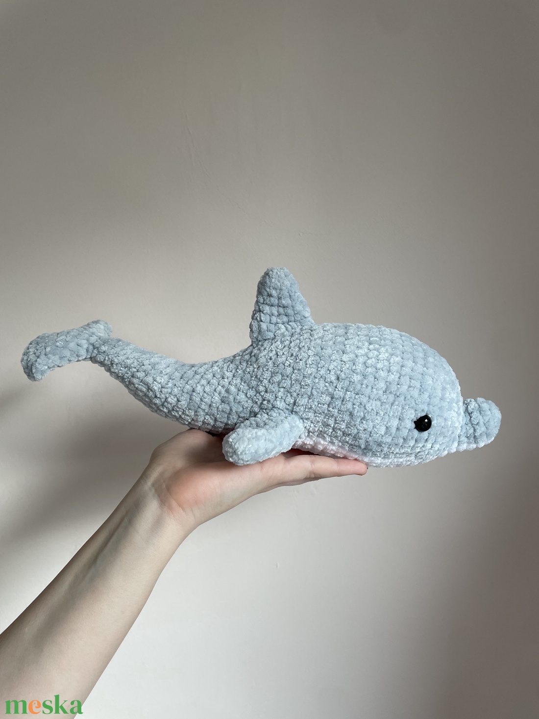 Zsenília amigurumi delfin  - játék & sport - plüssállat & játékfigura - delfin, bálna - Meska.hu