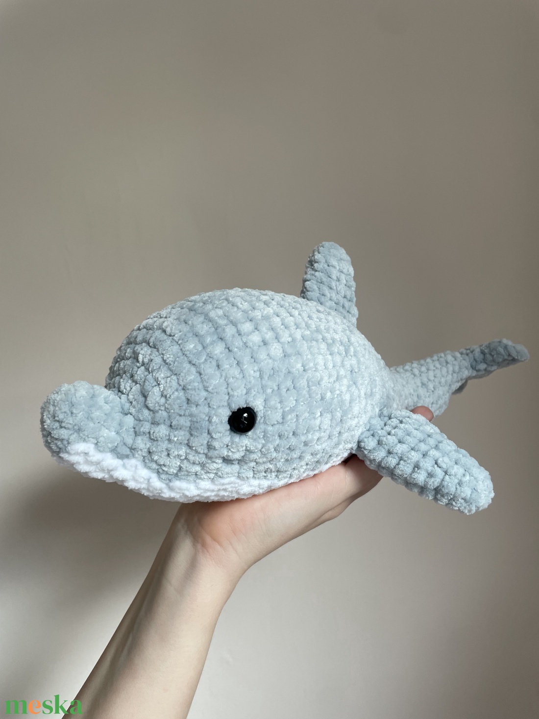 Zsenília amigurumi delfin  - játék & sport - plüssállat & játékfigura - delfin, bálna - Meska.hu