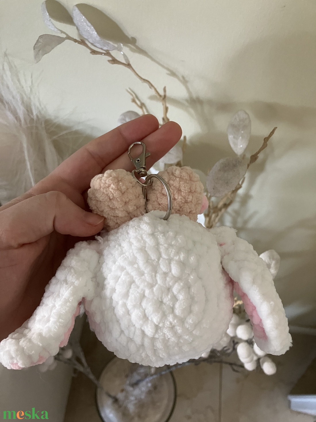 Horgolt labubu táskadísz  - játék & sport - plüssállat & játékfigura - szörnyike - Meska.hu