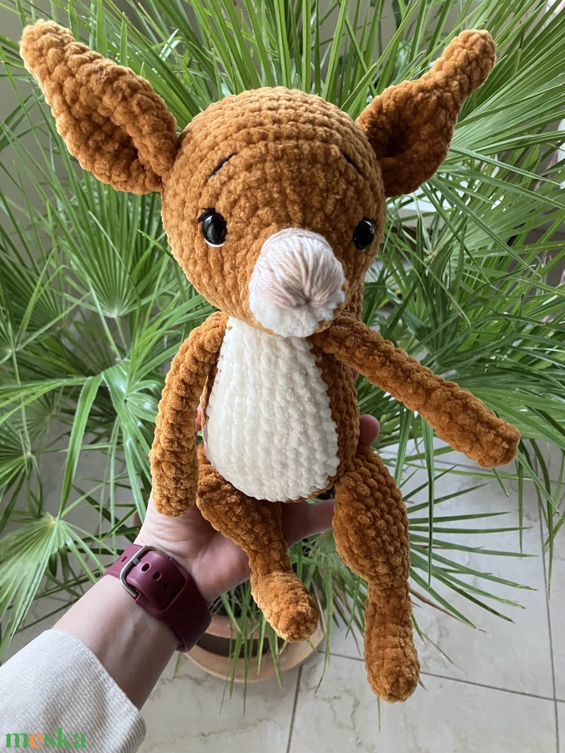 Zsenília fonalból horgolt mókus - játék & sport - plüssállat & játékfigura - más figura - Meska.hu