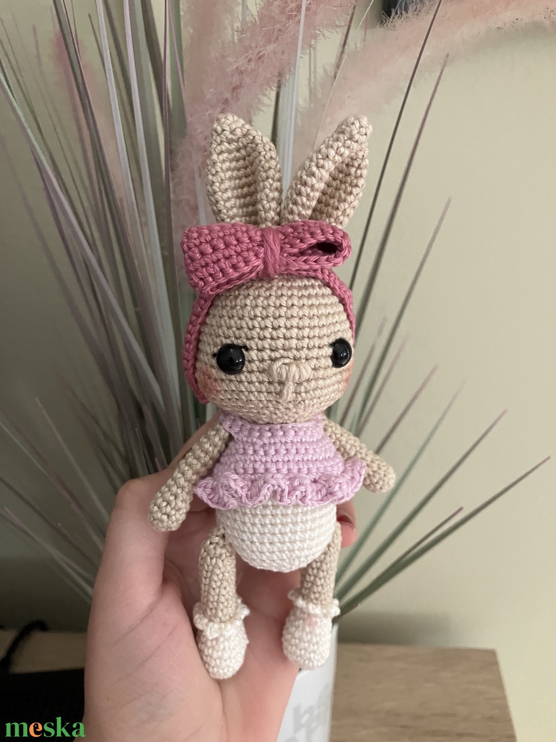 Horgolt nyuszi baba - játék & sport - plüssállat & játékfigura - nyuszi - Meska.hu