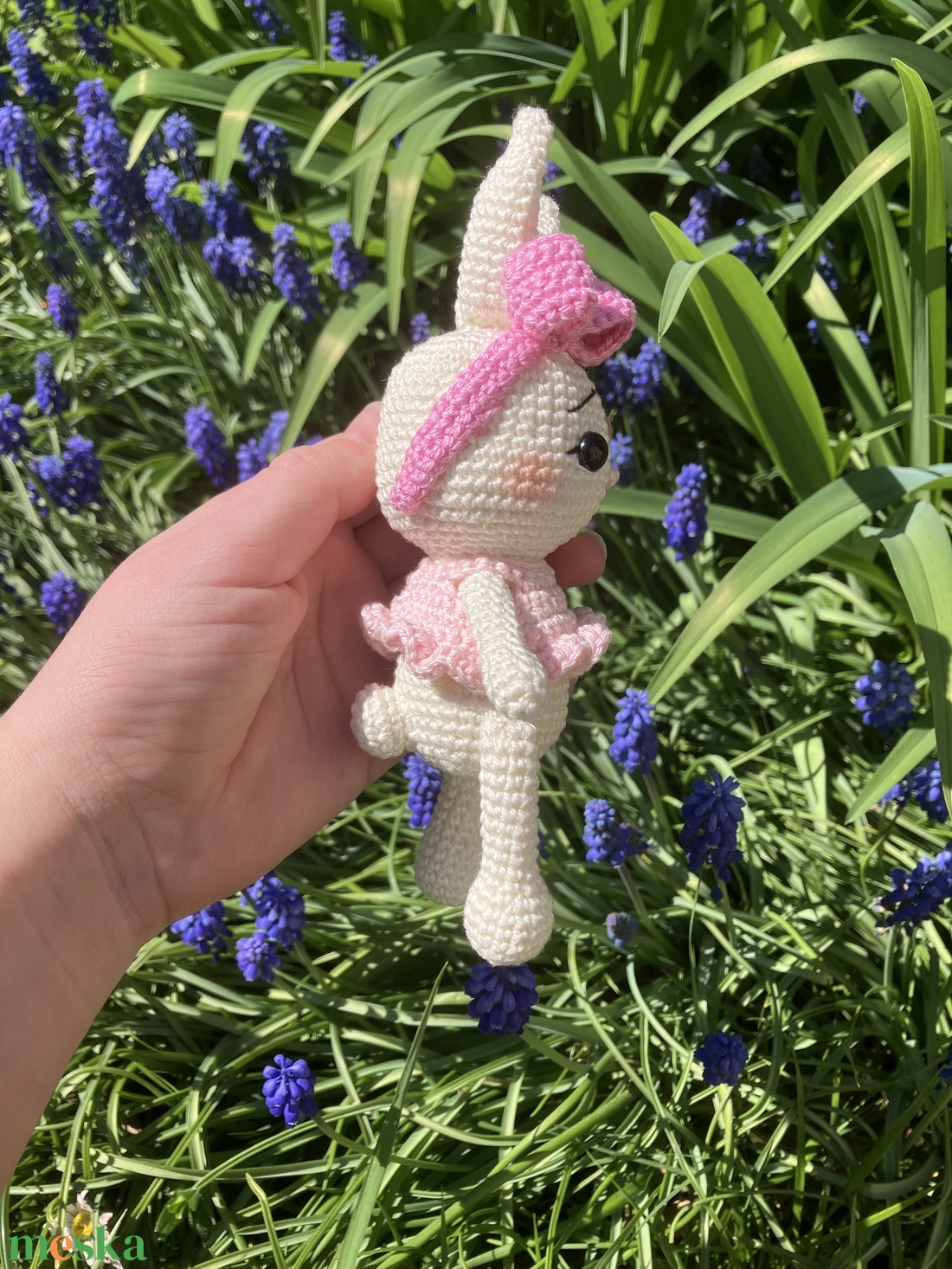 Horgolt nyuszi baba - játék & sport - plüssállat & játékfigura - nyuszi - Meska.hu