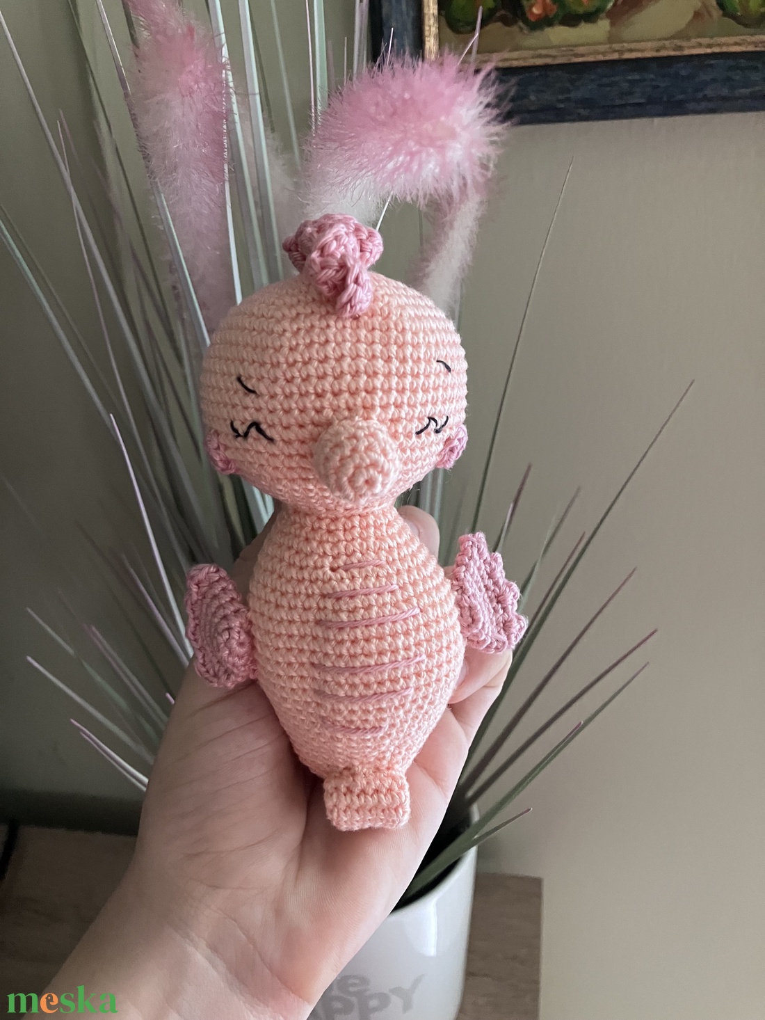 Horgolt, amigurumi csikóhal - játék & sport - plüssállat & játékfigura - más figura - Meska.hu