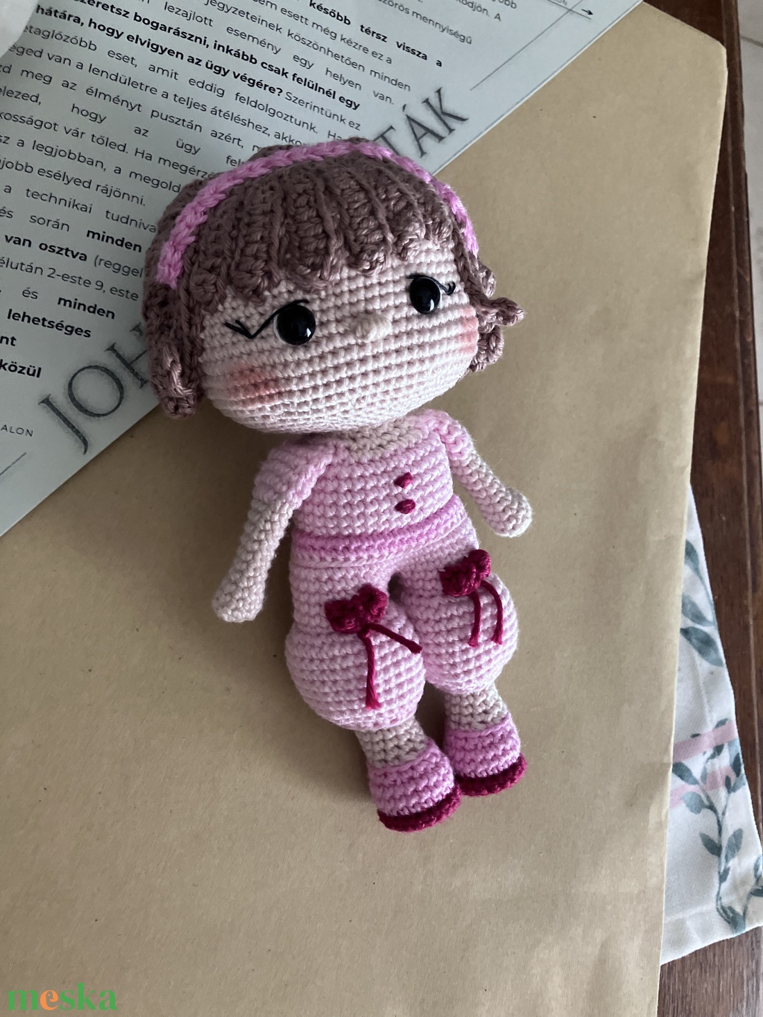 Jasmine- Horgolt, amigurumi lány   - játék & sport - plüssállat & játékfigura - más figura - Meska.hu