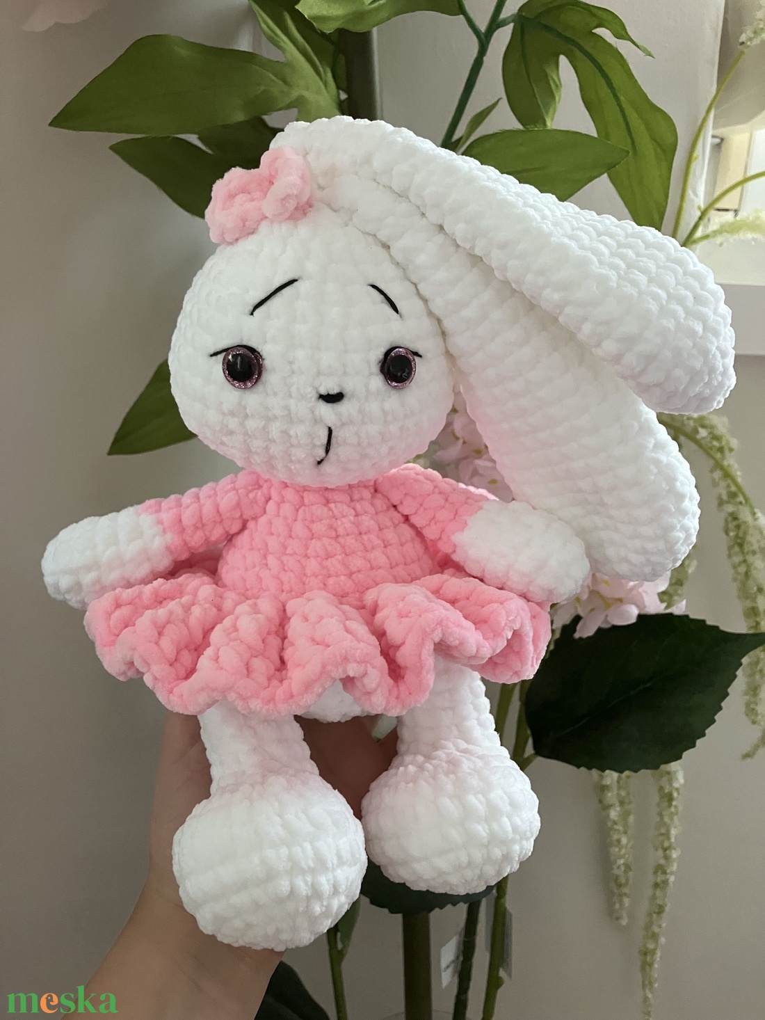 Horgolt, amigurumi zsenilia nyuszi  - játék & sport - plüssállat & játékfigura - nyuszi - Meska.hu