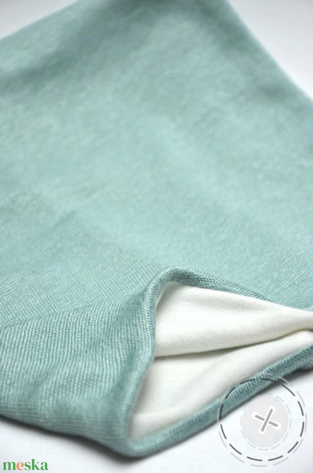 Zöld hurkolt női csősál - ruha & divat - sál, sapka, kendő - sapka & sál szett - Meska.hu