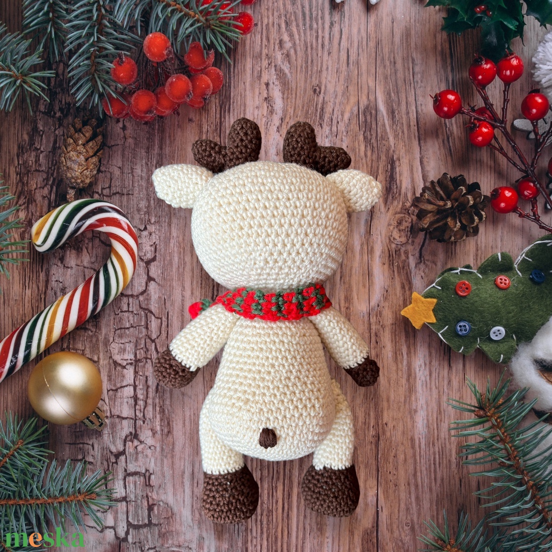 Horgolt szarvas Akció!!! - játék & sport - plüssállat & játékfigura - más figura - Meska.hu