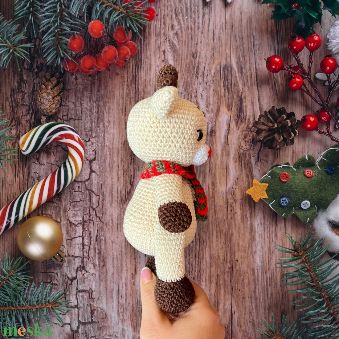 Horgolt szarvas Akció!!! - játék & sport - plüssállat & játékfigura - más figura - Meska.hu