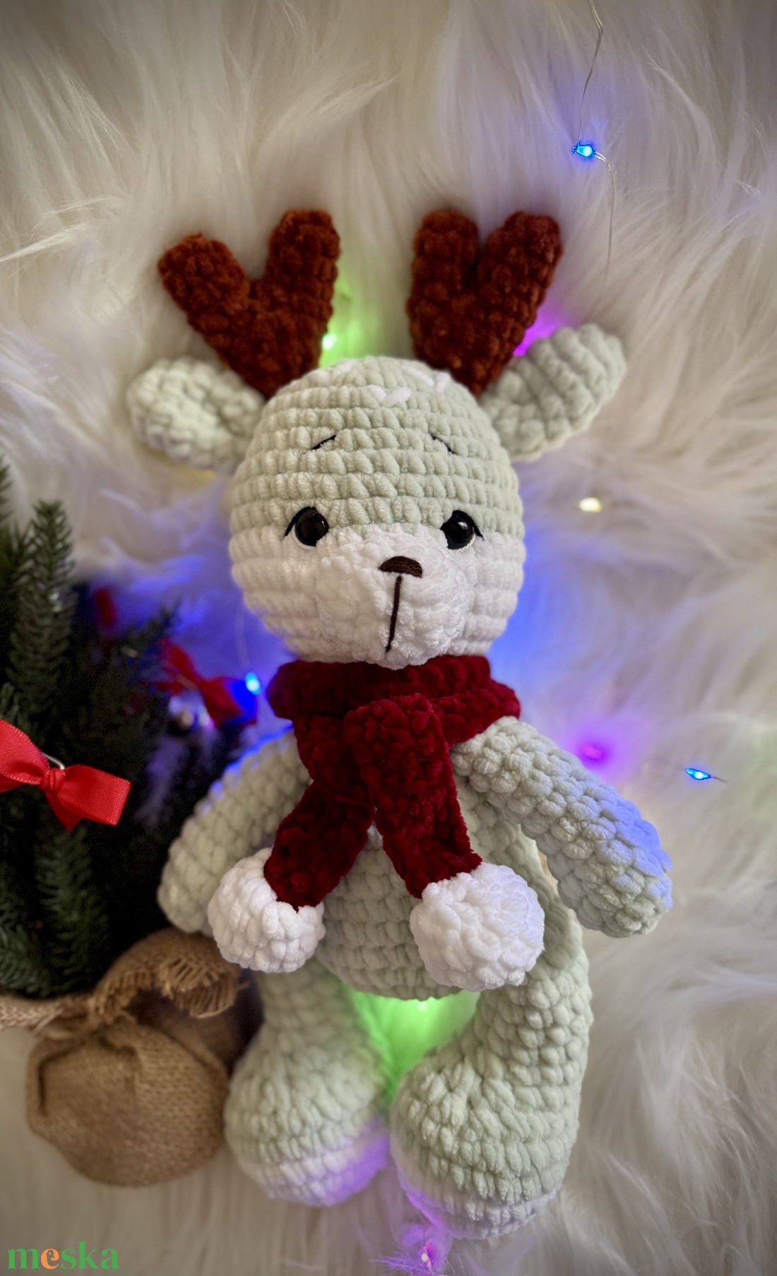 Horgolt szarvas - játék & sport - plüssállat & játékfigura - más figura - Meska.hu