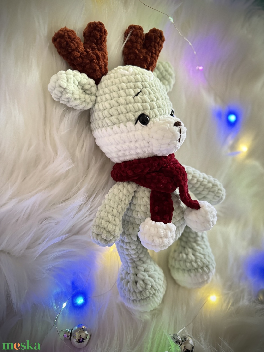 Horgolt szarvas - játék & sport - plüssállat & játékfigura - más figura - Meska.hu