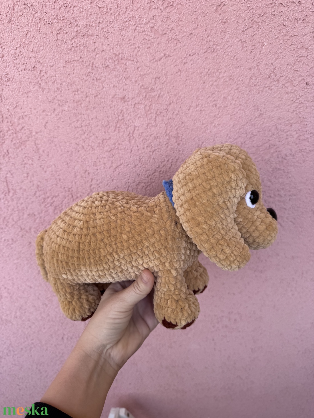 Kézzel horgolt plüss kutya - játék & sport - plüssállat & játékfigura - kutya - Meska.hu