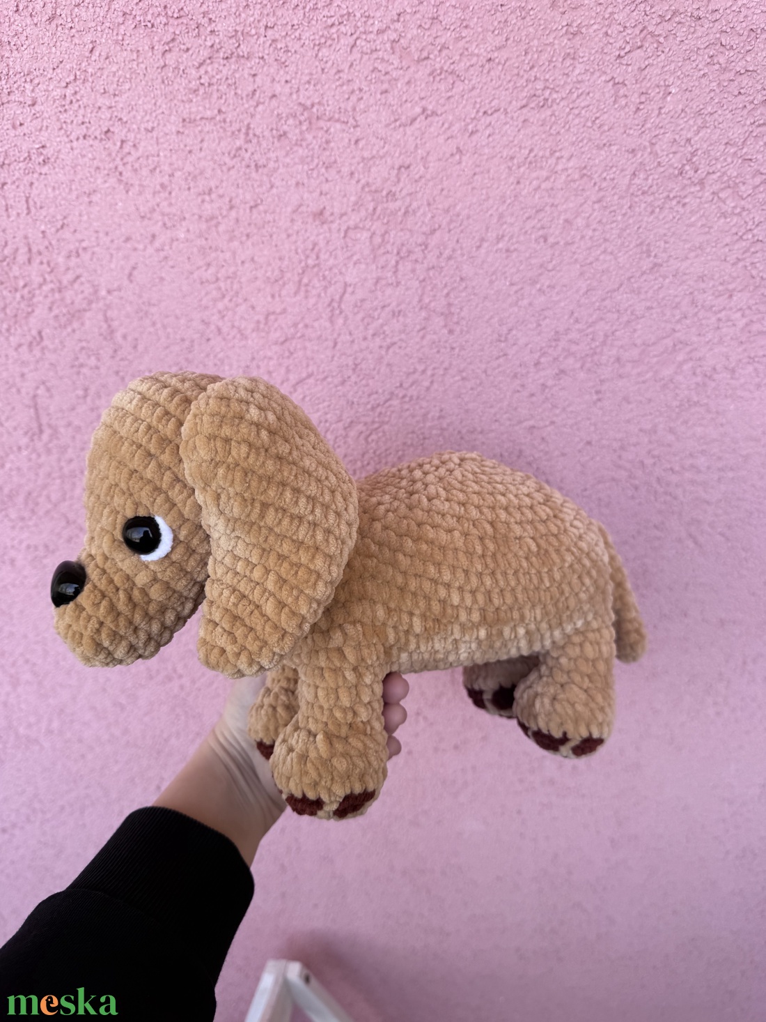 Kézzel horgolt plüss kutya - játék & sport - plüssállat & játékfigura - kutya - Meska.hu