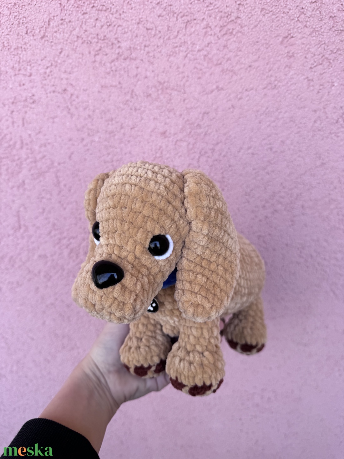 Kézzel horgolt plüss kutya - játék & sport - plüssállat & játékfigura - kutya - Meska.hu