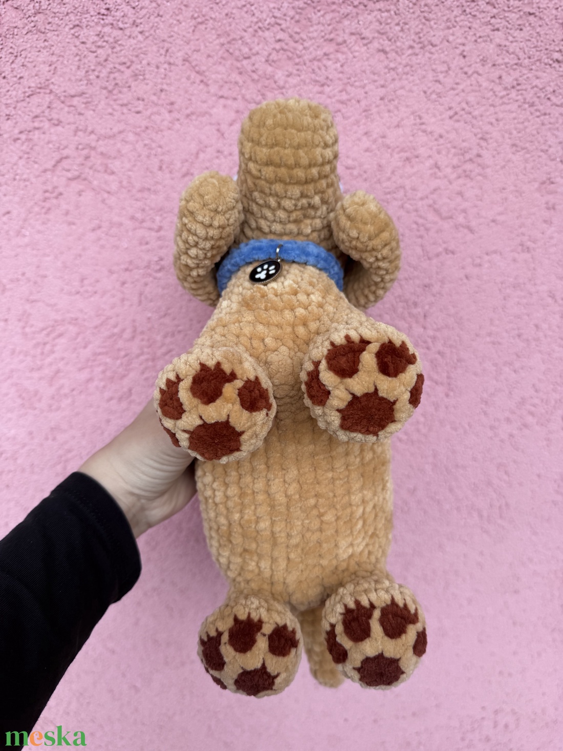 Kézzel horgolt plüss kutya - játék & sport - plüssállat & játékfigura - kutya - Meska.hu