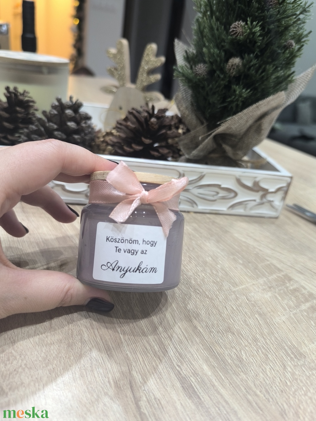 Egyedi gyertya ajándék saját felirattal - otthon & életmód - gyertya, illat, aroma - gyertya - Meska.hu