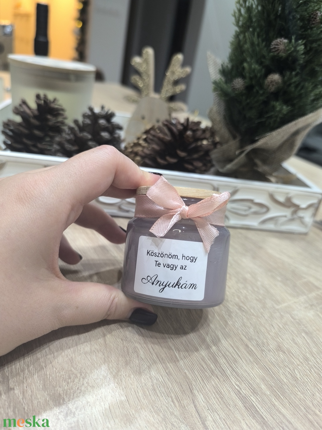 Egyedi gyertya ajándék saját felirattal - otthon & életmód - gyertya, illat, aroma - gyertya - Meska.hu