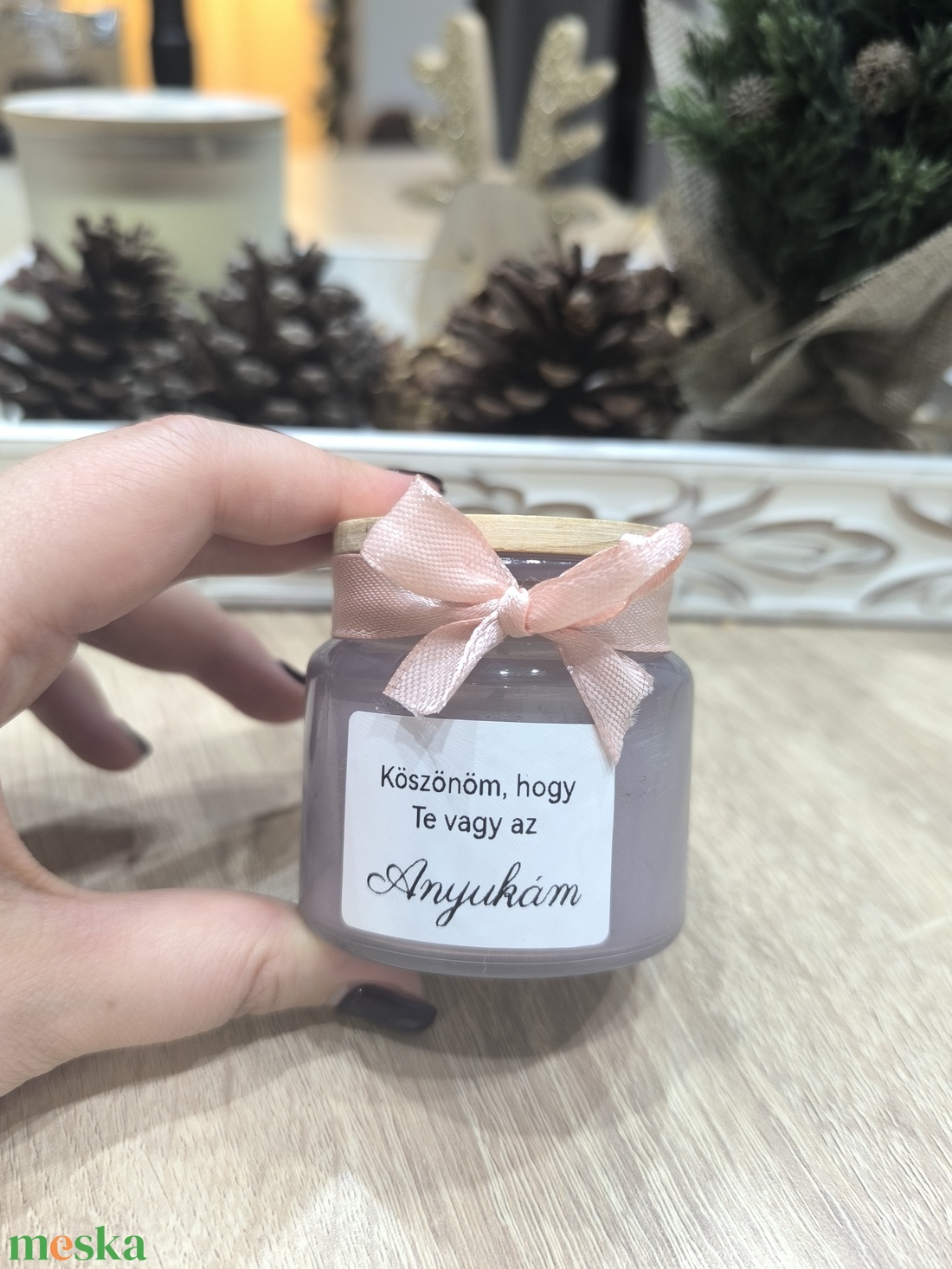 Egyedi gyertya ajándék saját felirattal - otthon & életmód - gyertya, illat, aroma - gyertya - Meska.hu