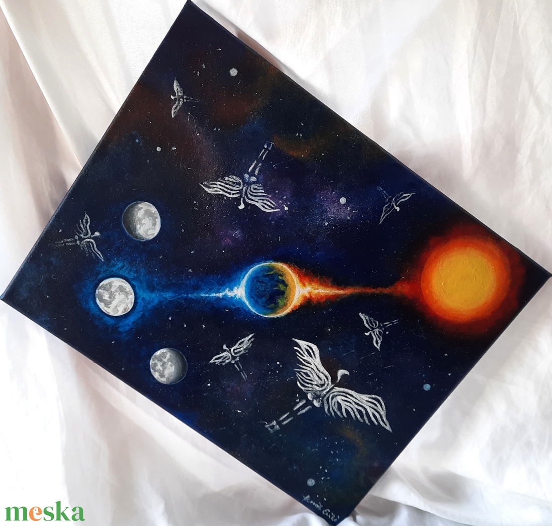 Csillagúton - művészet - festmény - akril - Meska.hu