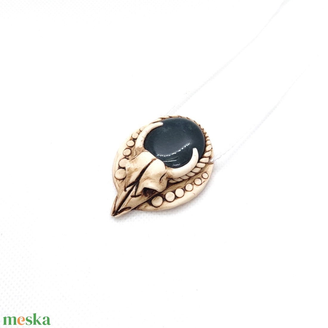 Bika amulett mohaachát ásvánnyal - ékszer - nyaklánc - medálos nyaklánc - Meska.hu Bika amulett mohaachát ásvánnyal - ékszer - nyaklánc - medálos nyaklánc - Meska.hu