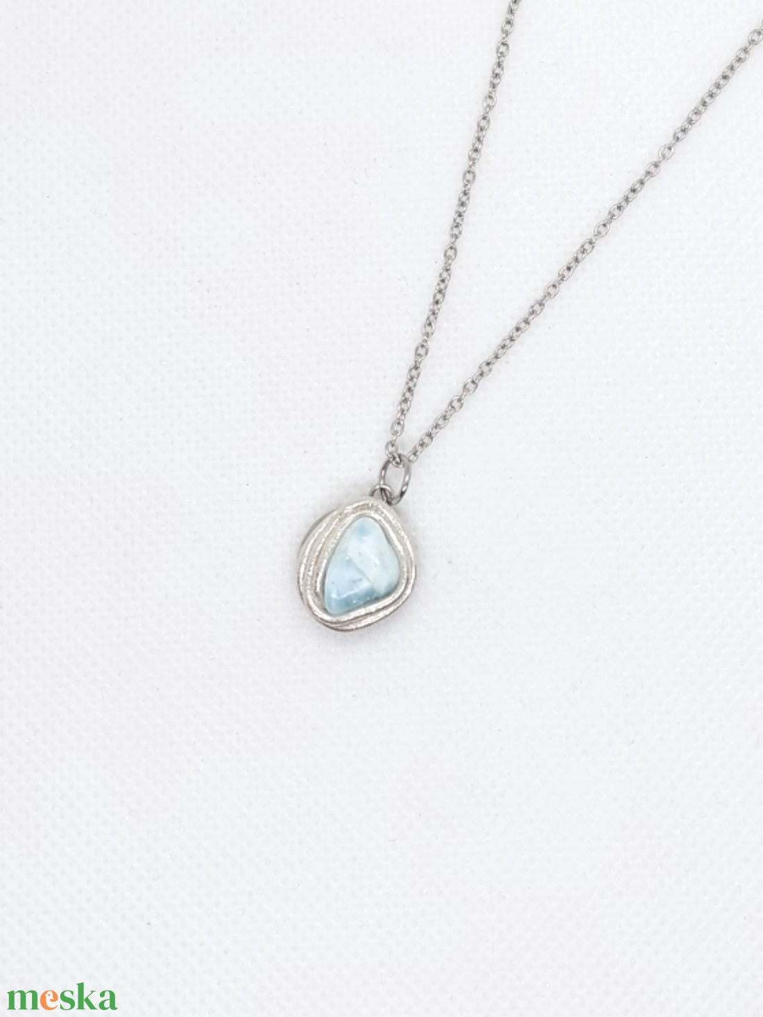 Larimar ásvány nyaklánc - ékszer - nyaklánc - medálos nyaklánc - Meska.hu Larimar ásvány nyaklánc - ékszer - nyaklánc - medálos nyaklánc - Meska.hu