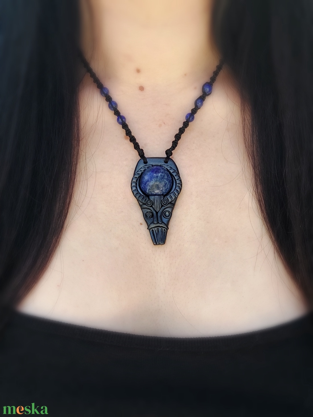 Odin lápisz lazuli ásvánnyal - ékszer - nyaklánc - medálos nyaklánc - Meska.hu Odin lápisz lazuli ásvánnyal - ékszer - nyaklánc - medálos nyaklánc - Meska.hu