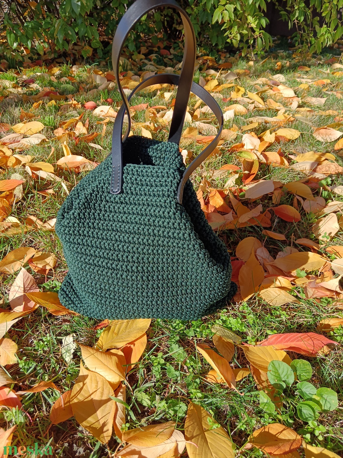 Trio Verde Long � kézzel horgolt, 3-féleképpen hordható táska - táska & tok - variálható táska - Meska.hu
