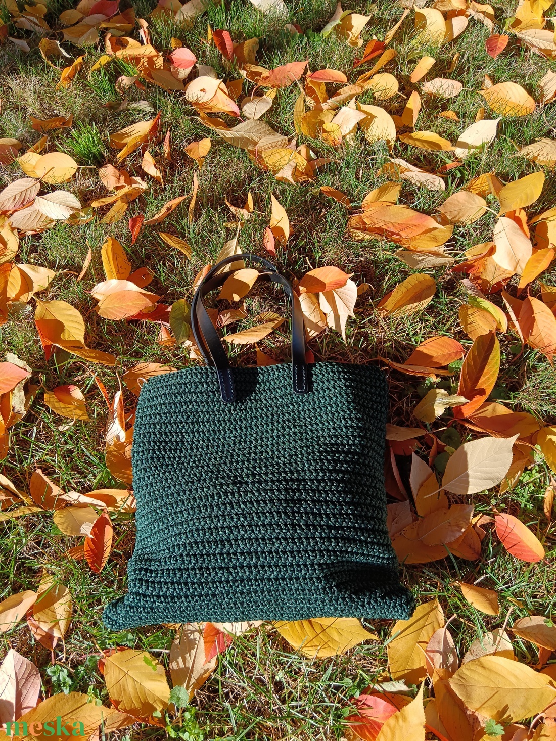 Trio Verde Long � kézzel horgolt, 3-féleképpen hordható táska - táska & tok - variálható táska - Meska.hu