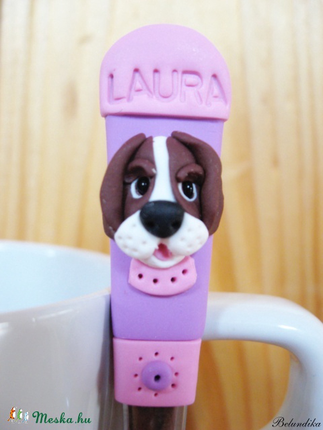 Kutyás bögre szett,túró rudi kiskanál- Roseee részére -  - Meska.hu