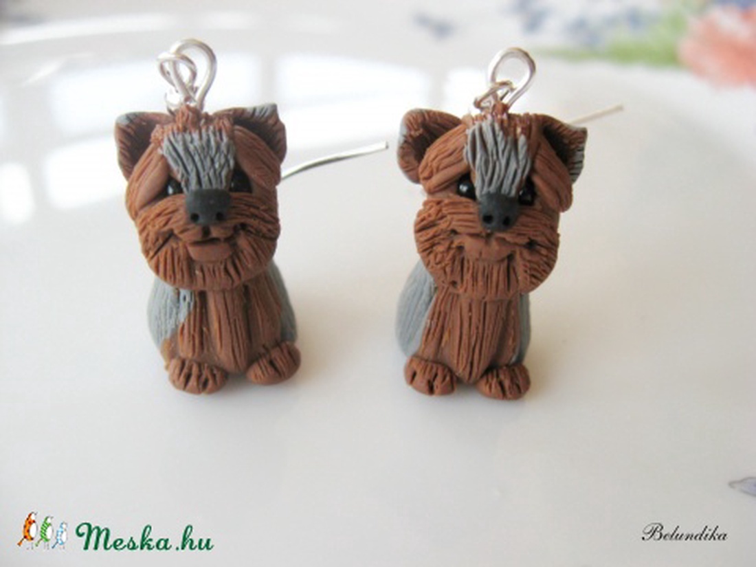 Yorkshire terrier fiú kutya-fülbevaló... lindamano részére -  - Meska.hu