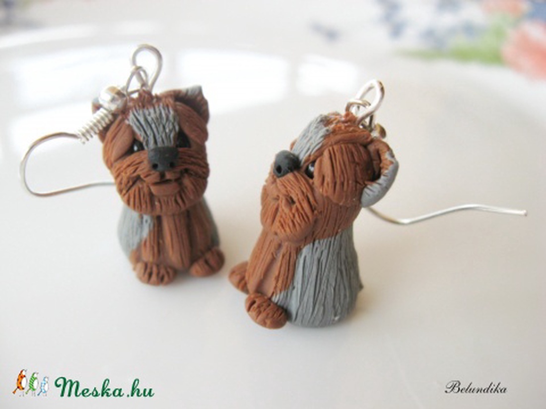 Yorkshire terrier fiú kutya-fülbevaló... lindamano részére -  - Meska.hu