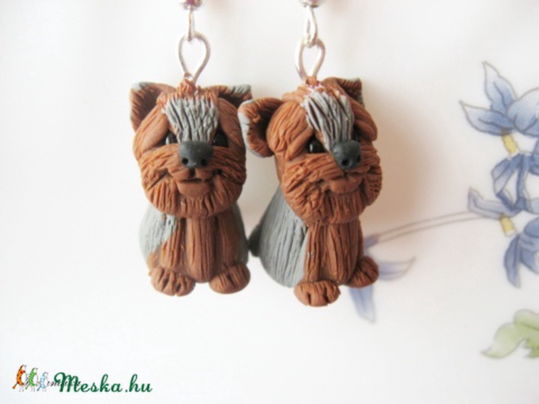 Yorkshire terrier fiú kutya-fülbevaló... lindamano részére -  - Meska.hu
