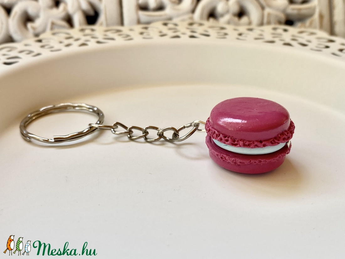 Macaron,pink-kulcstartó - táska & tok - kulcstartó & táskadísz - kulcstartó - Meska.hu