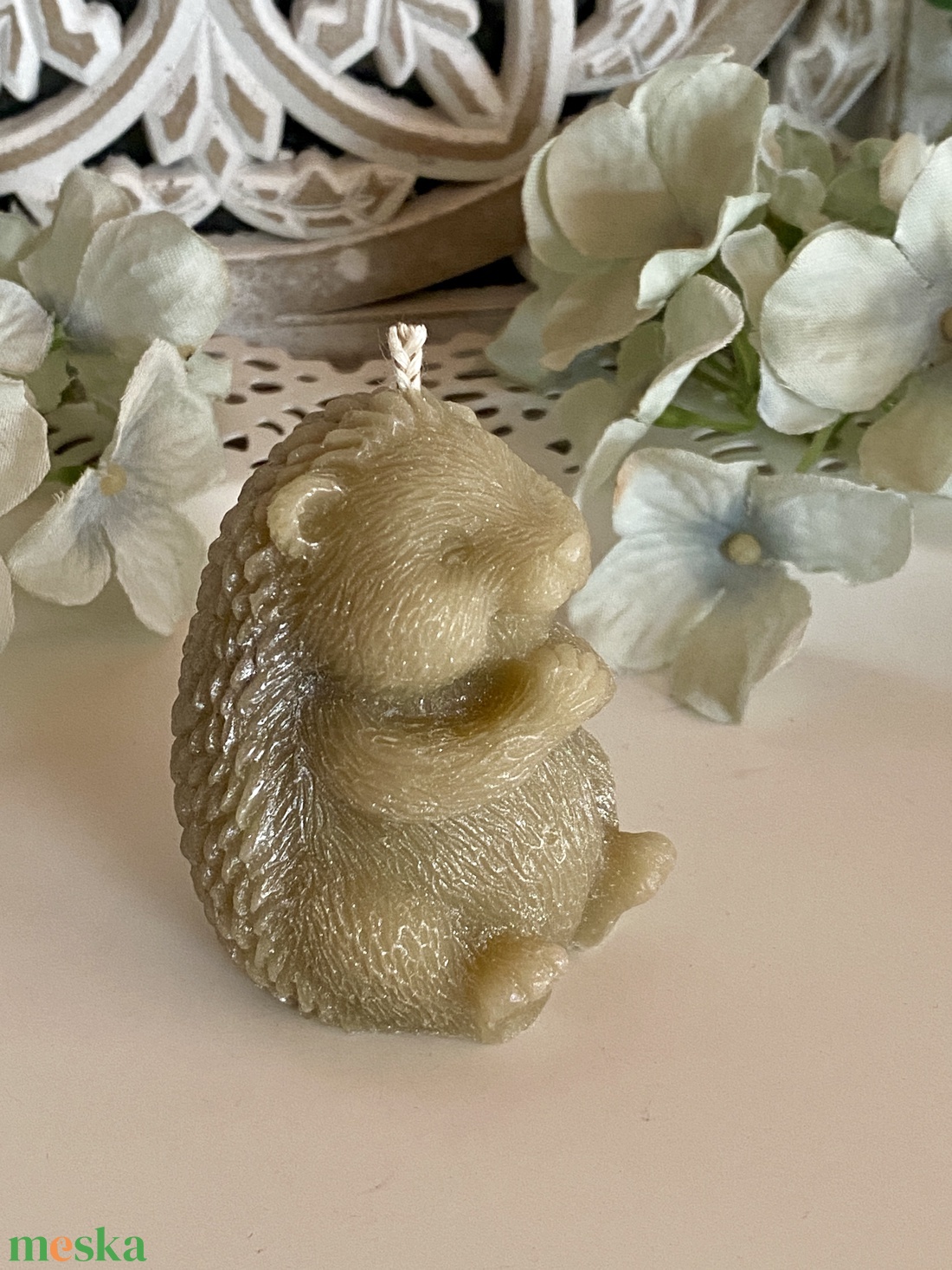 Méhviasz gyertya-Nyuszi család - esküvő - dekoráció - gyertya & gyertyatartó - Meska.hu