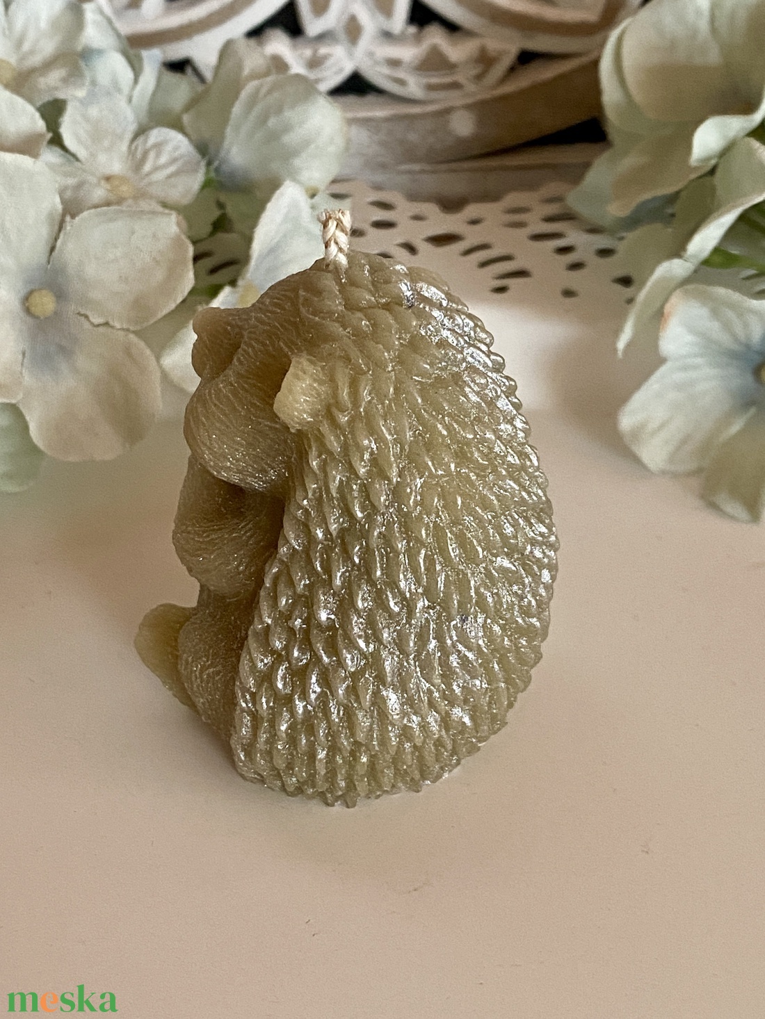 Méhviasz gyertya-Nyuszi család - esküvő - dekoráció - gyertya & gyertyatartó - Meska.hu