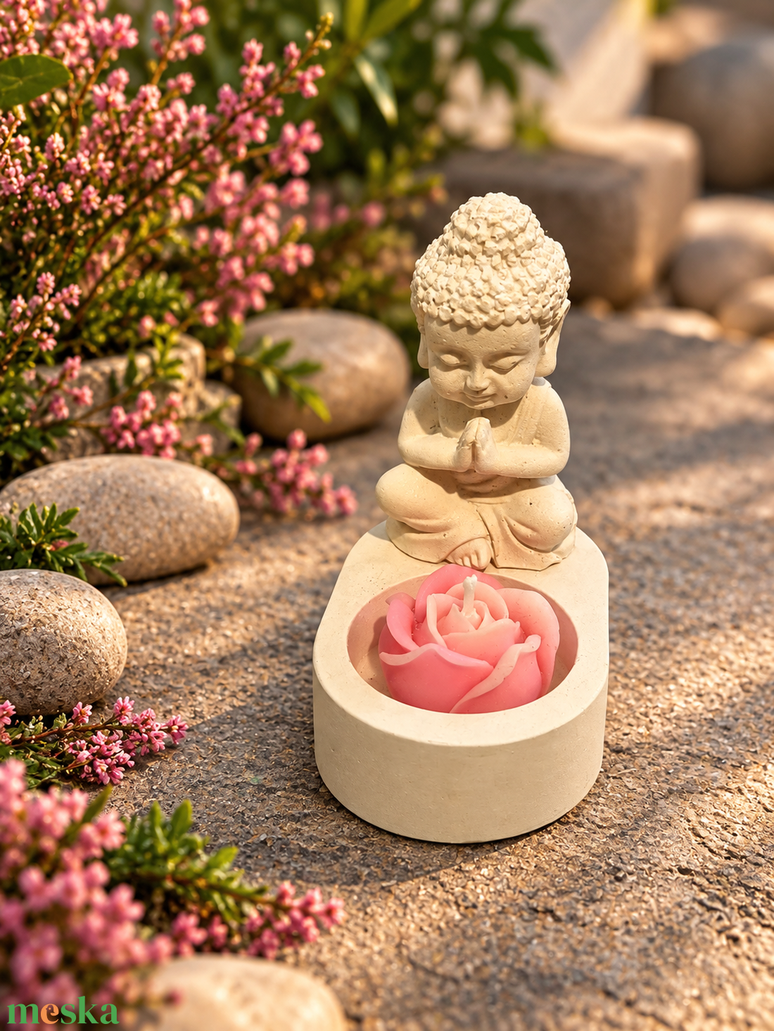 Buddhás mécsestartó - otthon & életmód - gyertya, illat, aroma - mécses és mécsestartó - Meska.hu