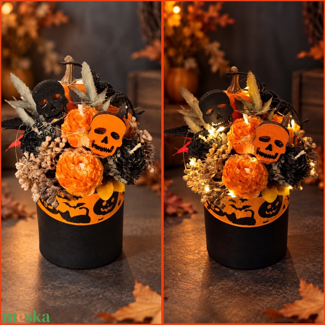 Halloweeni asztaldísz - otthon & életmód - dekoráció - halloween - halloweeni asztaldísz - Meska.hu