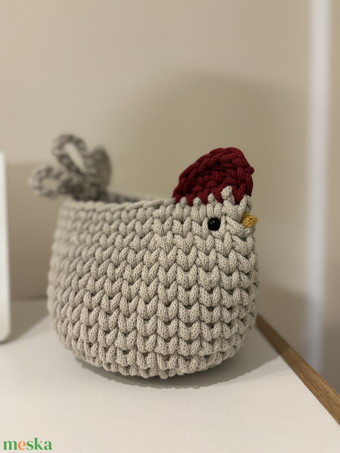 Horgolt tyúk tároló - ünnepi díszek, dekorációk - húsvéti díszek és dekorációk - húsvéti tálalás - Meska.hu