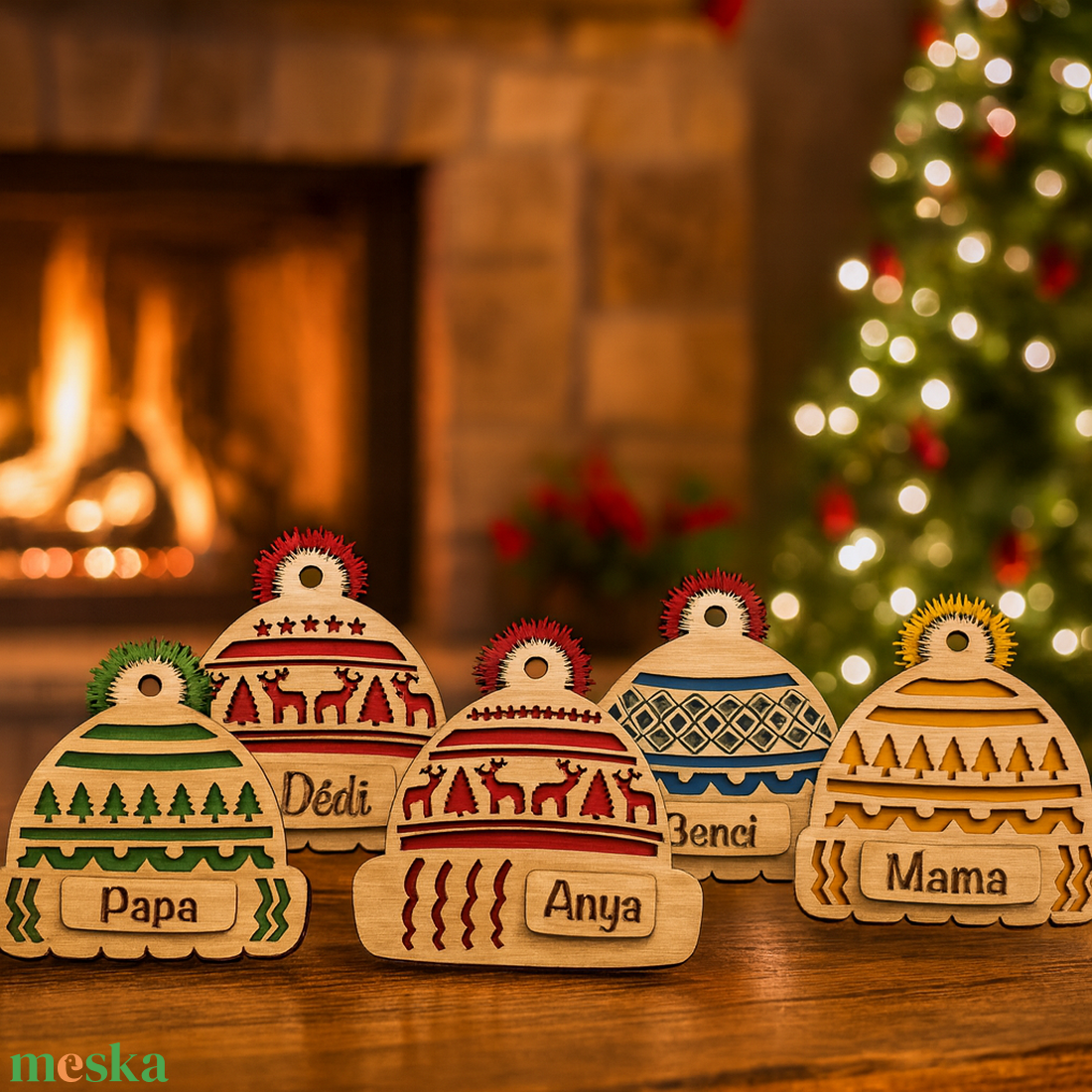 Karácsonyfa dísz karácsonyi dekor fa  - karácsony - karácsonyi lakásdekoráció - karácsonyfadíszek - Meska.hu