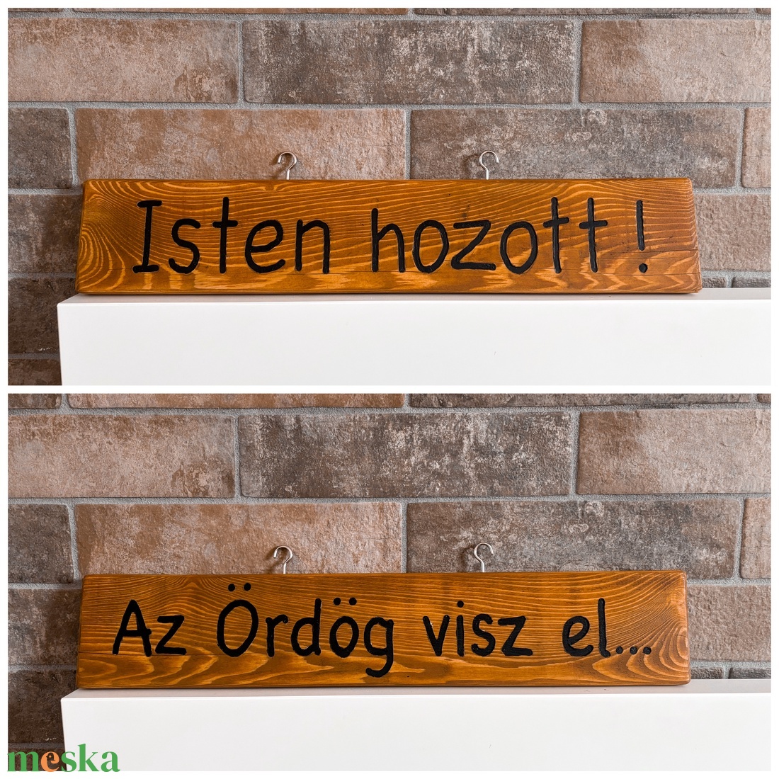Kézzel Készített Egyedi Fa Üdvözlőtábla Welcome  - otthon & életmód - dekoráció - ajtó- és ablak dekoráció - ajtótábla - Meska.hu