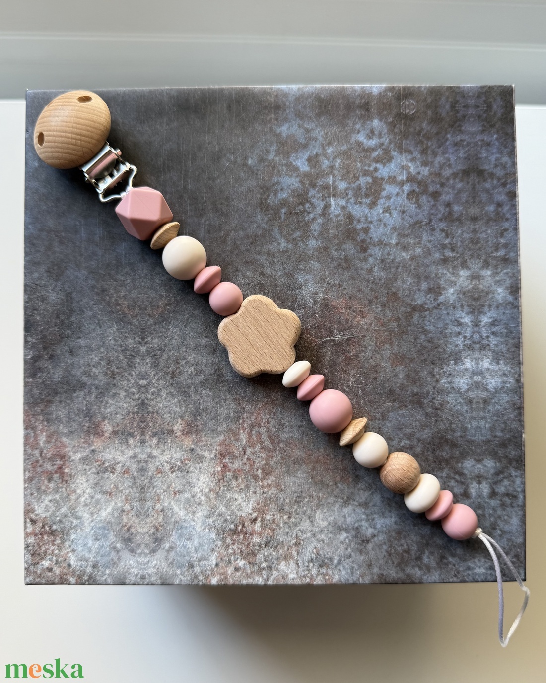 Cumilánc #16 mályva vanília - baba - mama - baba játékok - cumilánc - Meska.hu